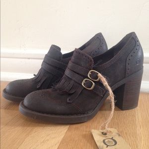 NWT Born Tassel Fringe Loafer Heel